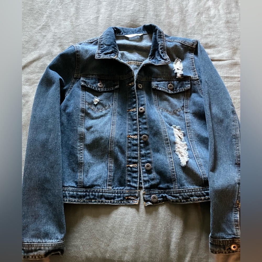 Distressed Denim Jacket
